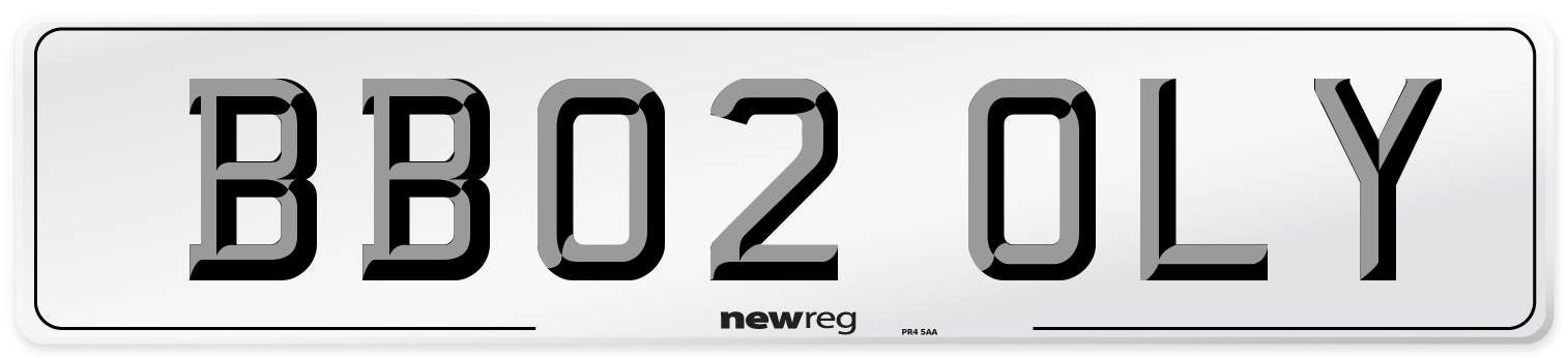 BB02 OLY Number Plate from New Reg